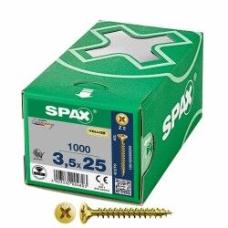 Box of screws SPAX Yellox Z2 Flat head 3,5 x 25 mm 1000 Unidades