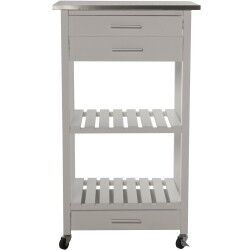 Carrello da Cucina Alexandra House Living Bianco 50 x 86 x 40 cm