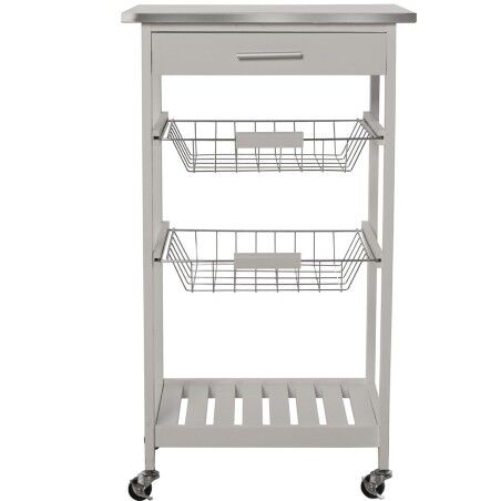 Carrello da Cucina Alexandra House Living Bianco 47 x 81 x 37 cm