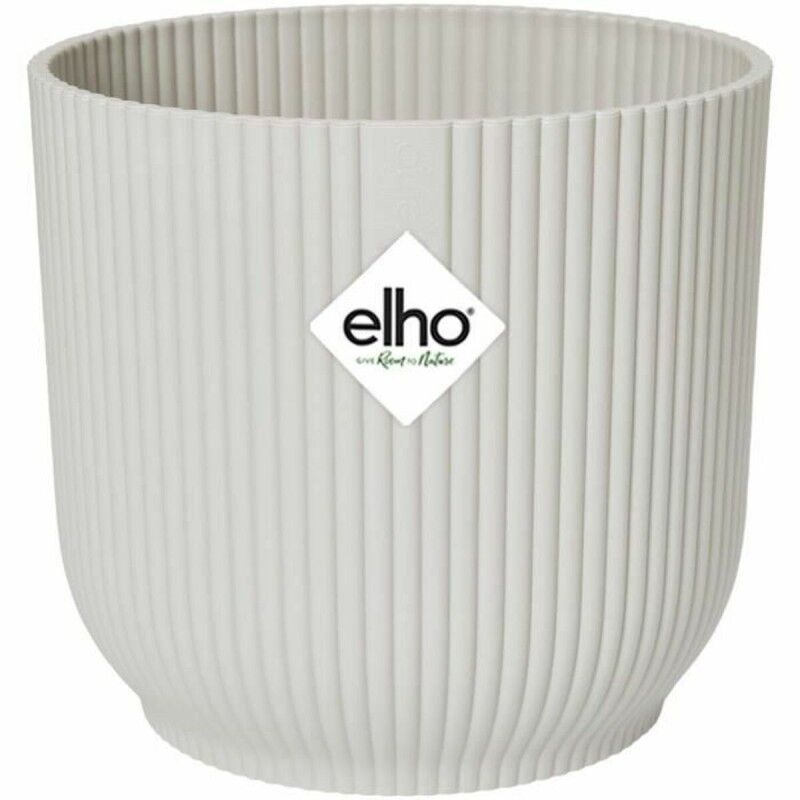 Vaso Elgato Bianco Ø 30 cm Plastica Rotondo Moderno