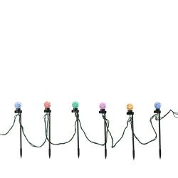 Set of LED garden stakes Lumineo Multicolour 6 W 14,5 m Soft green 20 Units