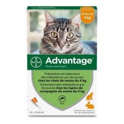 Anti-parassiti Advantage Gatto Coniglio 1-4 Kg 0,4 ml 6 Unità