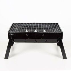 Barbecue Portable Aktive Rectangular Black 50 x 23 x 30 cm (2 Units)