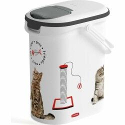 Pet food jar Curver Love Pets Cat White 4 Kg