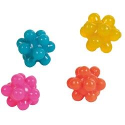 Dog toy Trixie Bubble Multicolour Multi Rubber Natural rubber Plastic Inside/Exterior (4 Units)