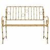 Bench Alexandra House Living Yellow Metal 50 x 92 x 126 cm