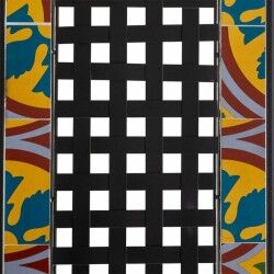 Bench Alexandra House Living Black Iron Tile 50 x 88 x 110 cm