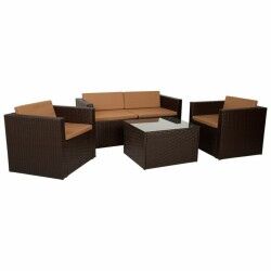 Set di mobili Alexandra House Living Marrone 4 Pezzi