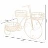 Supporto per Vaso Alexandra House Living Bianco Metallo Ferro Bicicletta 28 x 28 x 28 cm