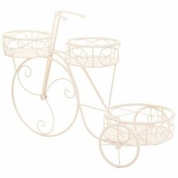 Supporto per Vaso Alexandra House Living Bianco Metallo Ferro Bicicletta 28 x 28 x 28 cm