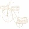 Supporto per Vaso Alexandra House Living Bianco Metallo Ferro Bicicletta 28 x 28 x 28 cm