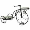 Flower Pot Stand Alexandra House Living Black Iron Tile Bicycle 26 x 43 x 67 cm