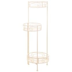 Flower Pot Stand Alexandra House Living White Metal Iron 25 x 158 x 40 cm