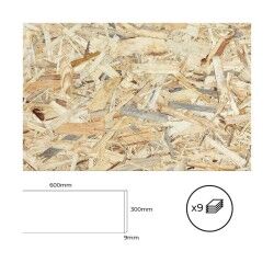 Tavola di formica Bertini OSB 60 x 30 cm (9 Unità)