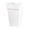 Plant pot EDA Tuscan Squared White polypropylene (39 x 39 x 65 cm)