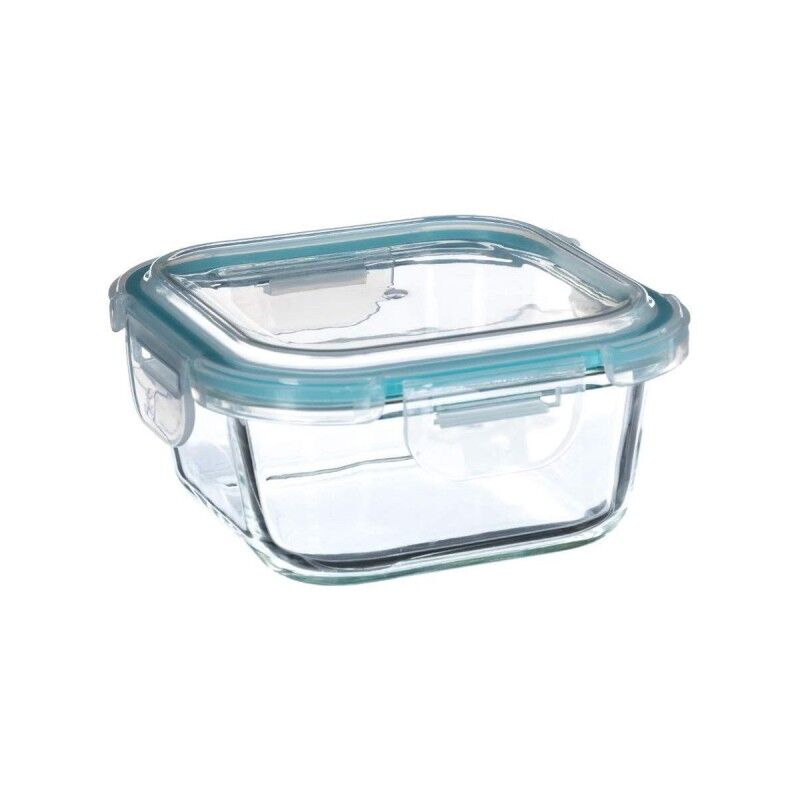 Porta pranzo 5five Simply Smart Azzurro Trasparente Cristallo 530 ml 13,8 x 13,8 x 6,8 cm