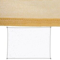 Vele parasole 350 x 500 x 1 cm Beige Polietilene