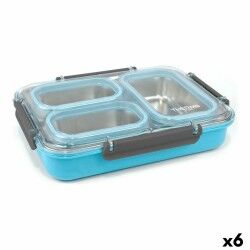 Porta pranzo ThermoSport Thermosport Acciaio Plastica 27,5 x 20 x 6 cm Termico (6 Unità)