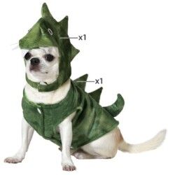 Costume per Cane Taglia M Dinosauro