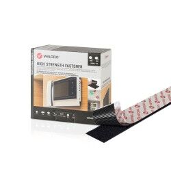 Nastro biadesivo Velcro Nero 50 mm x 5 m Extra forte