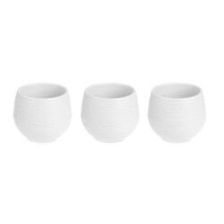 Set di Vasi 6,2 x 6,2 x 6,6 cm Bianco Plastica (8 Unità)