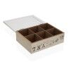 Box for Infusions Versa MDF Wood 18 x 7,5 x 24 cm Flowers