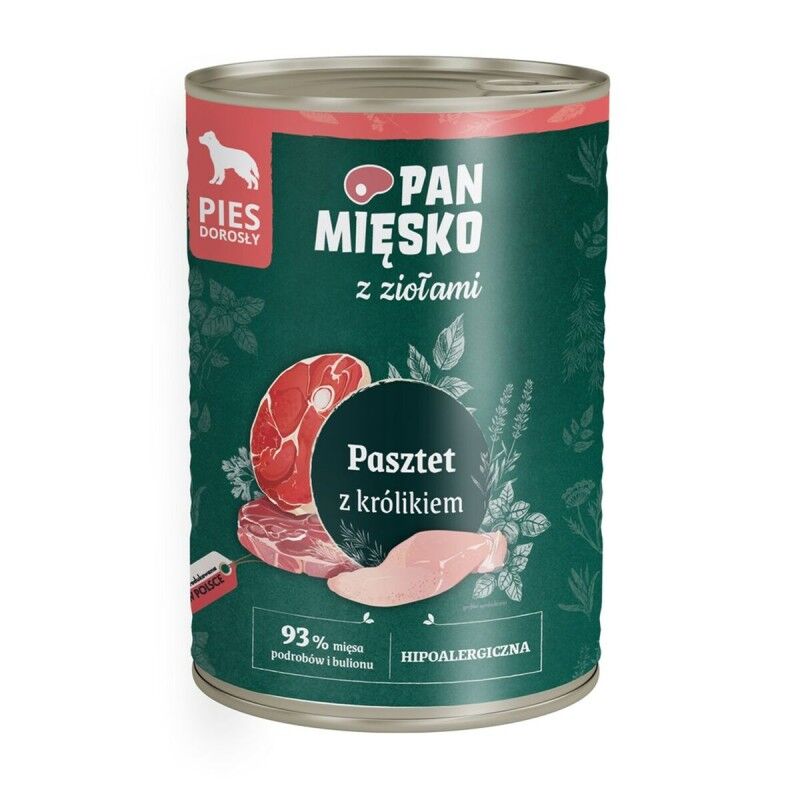 Wet food PAN MIĘSKO Herbed Pâté Pig 400 g