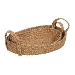 Decorative basket Natural Fibre 48 x 32 x 18 cm (2 Units)