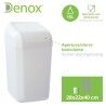 Cestino Denox Bianco 15 L (28 x 22 x 40 cm)