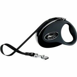 Guinzaglio per Cani Flexi flexi New CLASSIC Nero