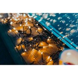 Wreath of LED Lights Twinkly CLUSTER Christmas Black 6 m