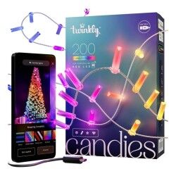 Ghirlanda di Luci LED Twinkly TWKC200RGB-T Natale 10 W Multicolore