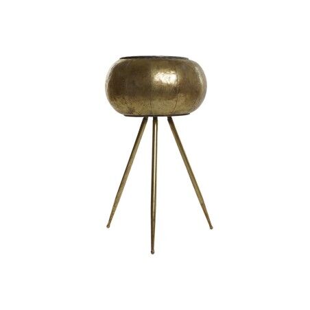 Planter Home ESPRIT Golden Metal Modern 38 x 38 x 68 cm