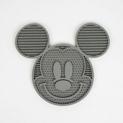 Dog Feeder Mickey Mouse Grey Silicone 28 x 15 x 1,5 cm