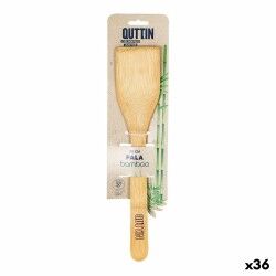 Kitchen Spatula Quttin Brown Straight Bamboo 30 x 6,2 x 0,8 cm (36 Units)