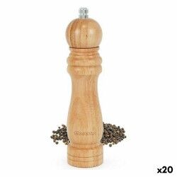 Pepper Mill Quttin Wood 5 x 5 x 22 cm (20 Units)