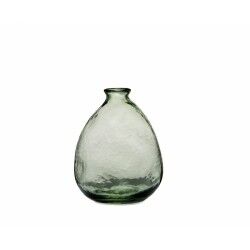 Vase Alexandra House Living Organic Green Glass 19 x 26 x 19 cm