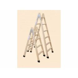 Scala Pieghevole a 4 Scalini Plabell Legno 114 x 31/48 cm