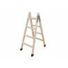 Scala Pieghevole a 5 Scalini Plabell Legno 139 x 31/51 cm