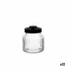 Jar Quid Maison Transparent Glass 500 ml (12 Units)