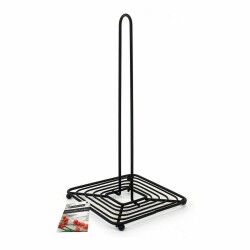 Kitchen Paper holder Confortime 66401 Black 15 x 15 x 30,5 cm (12 Units)