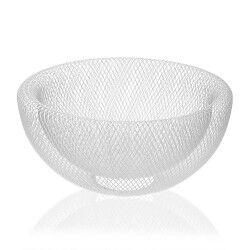 Fruit Bowl Versa White Steel Iron (15 cm)