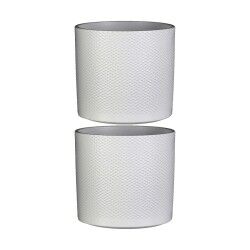 Vaso Mica Decorations Ceramica Bianco