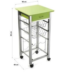 Vegetable trolley Versa PVC (40 x 40 x 82 cm)