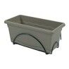 Plant pot for Railings Plastiken Terra 40 x 24 x 18 cm Taupe Injected