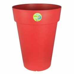 Vaso Riviera Rosso Plastica Rotondo Ø 50 cm Ø 50 x 66 cm