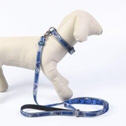 Collare per Cani Stitch Blu scuro S/M