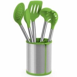 Set di Utensili da Cucina BRA A197011 Verde Acciaio inossidabile (5 Pezzi)