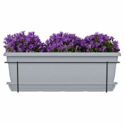 Vaso rettangolare da Balcone Garden ID Grigio 50 cm