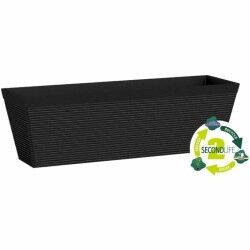 Vaso rettangolare da Balcone Garden ID Nero 50 x 16 x 16 cm